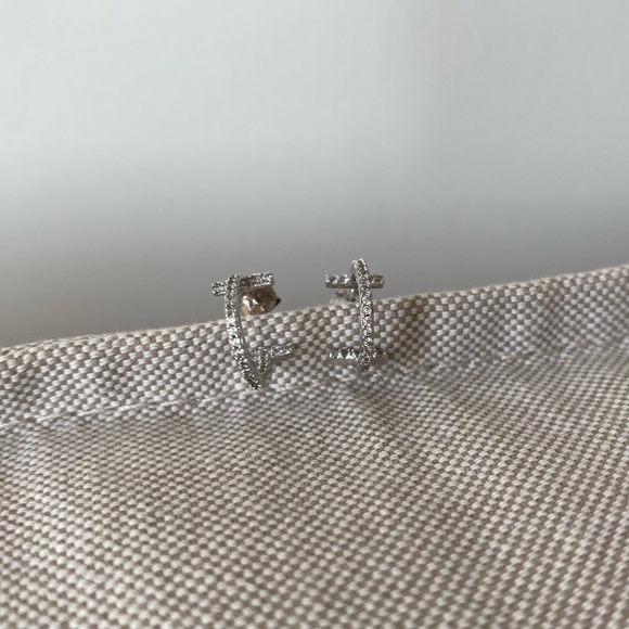 Sterling silver earrings, a set of 4 - Picture 5 of 5